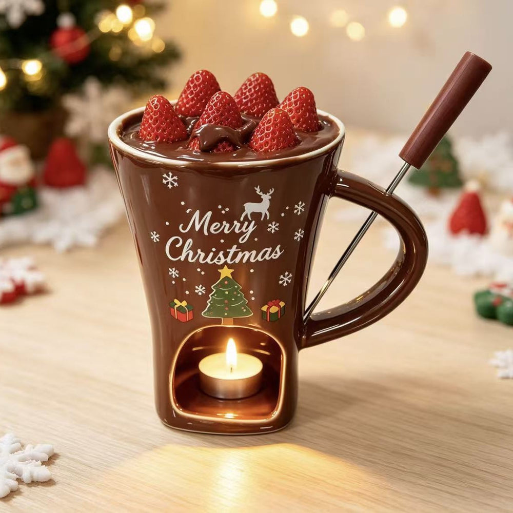 Christmas chocolate mug