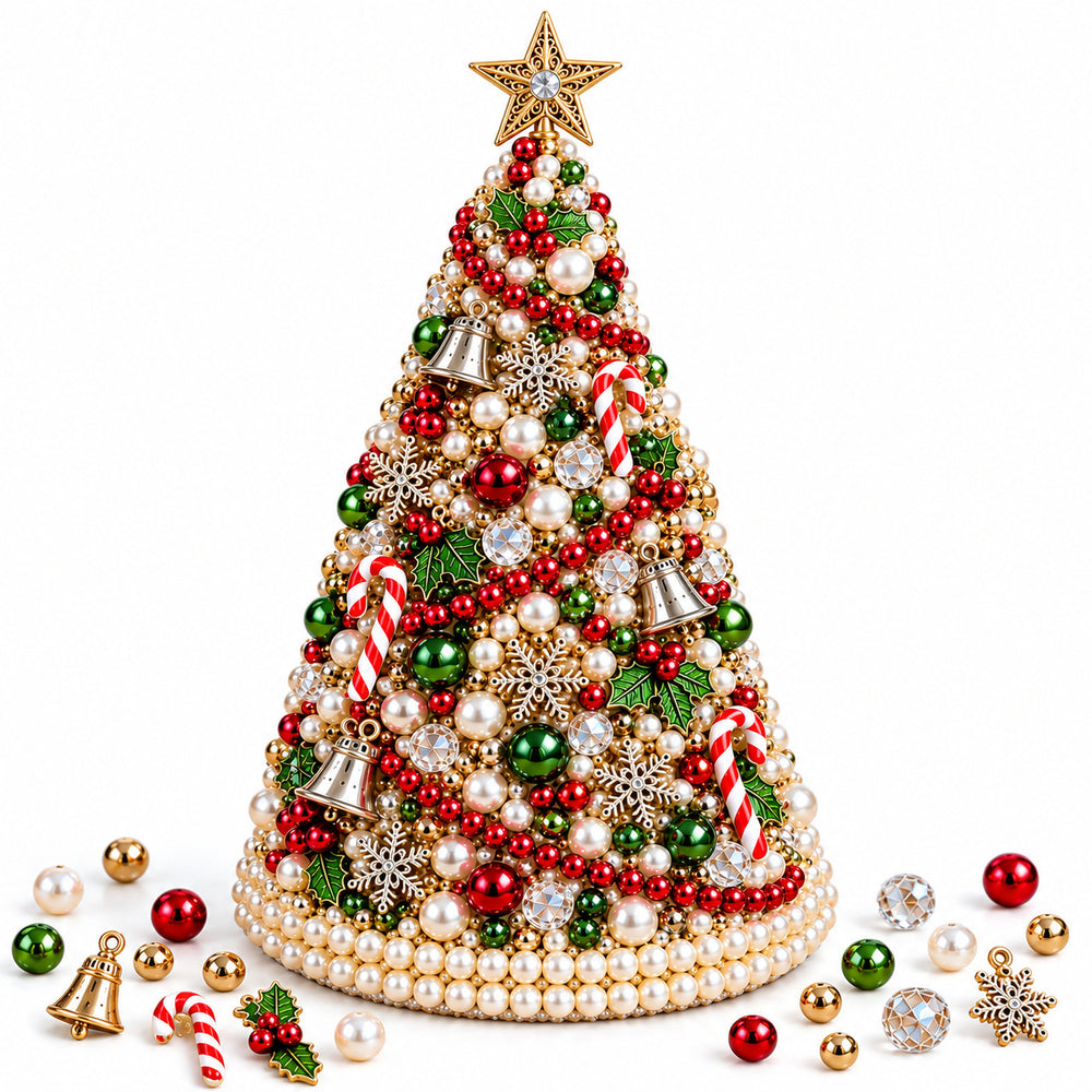 Cross-border bestseller DIY Beaded Christmas Tree Craft Kit