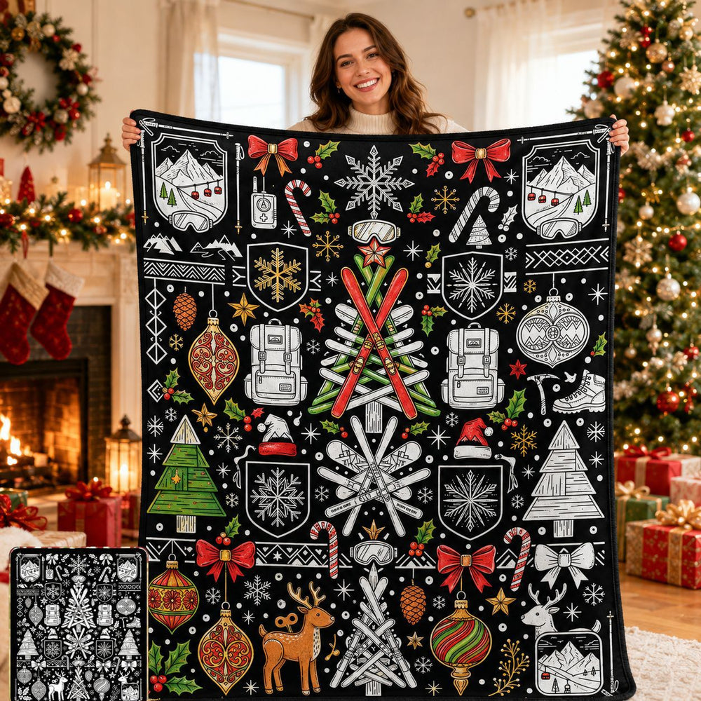 DIY Christmas Coloring Blanket