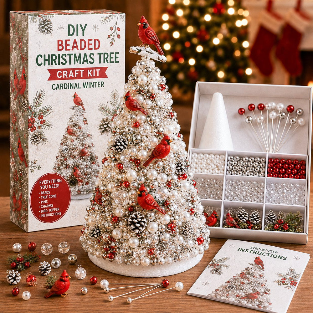 Cross-border bestseller DIY Beaded Christmas Tree Craft Kit