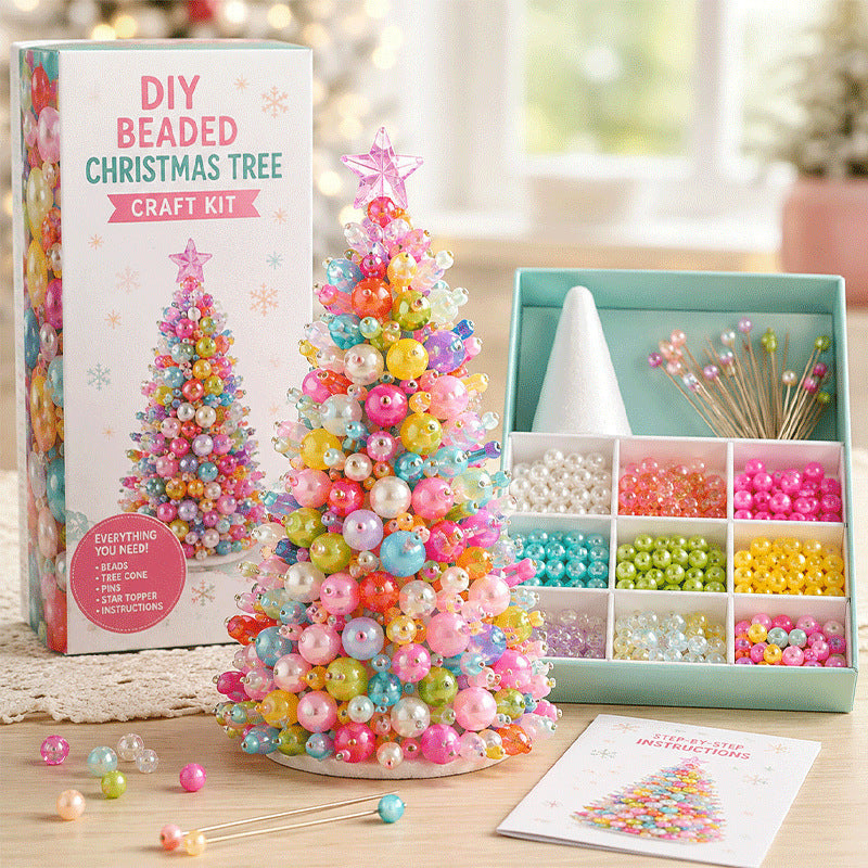Cross-border bestseller DIY Beaded Christmas Tree Craft Kit