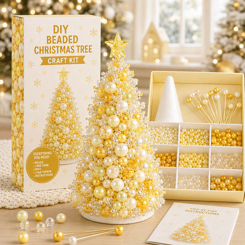 Cross-border bestseller DIY Beaded Christmas Tree Craft Kit