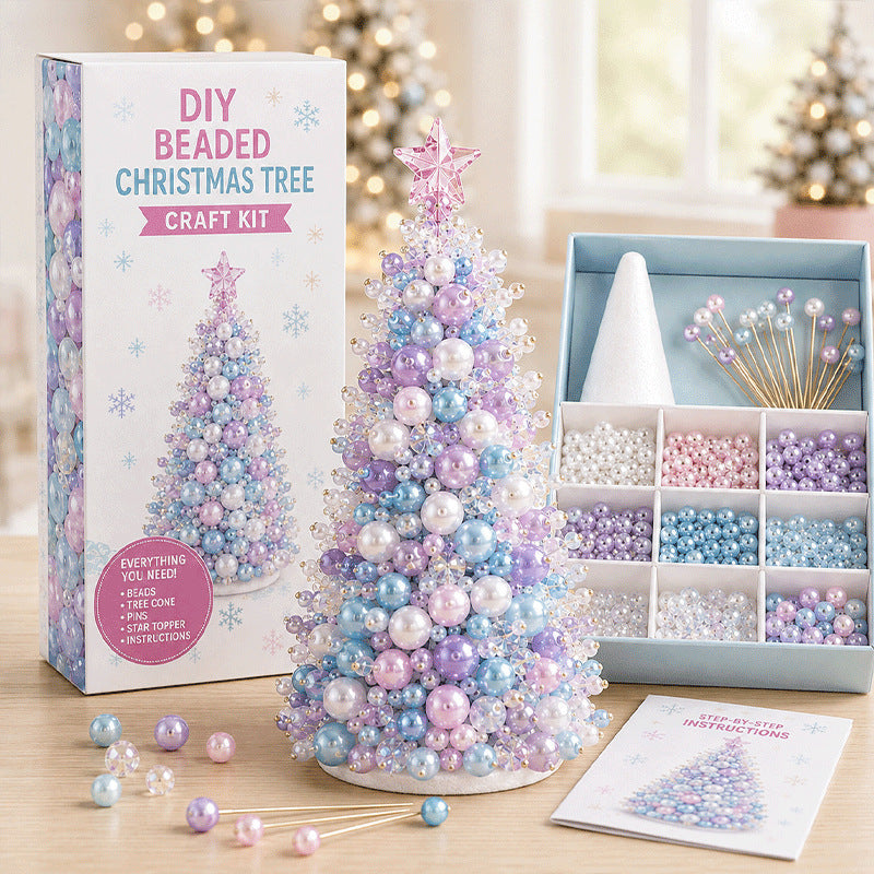 Cross-border bestseller DIY Beaded Christmas Tree Craft Kit