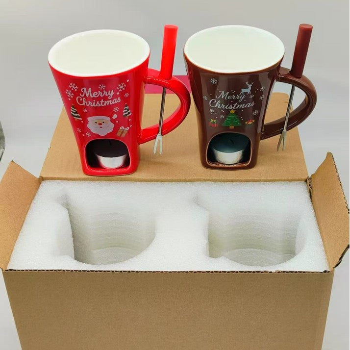 Christmas chocolate mug
