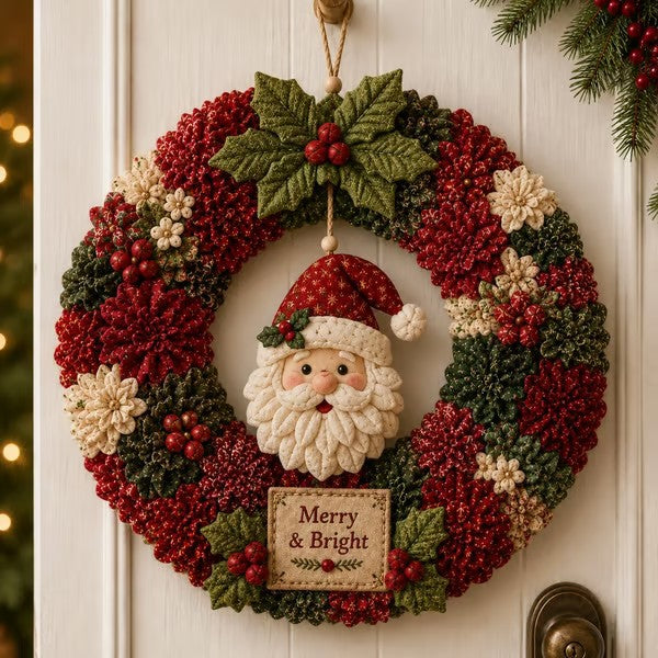 DIY Fabric Christmas Wreath Craft Kit