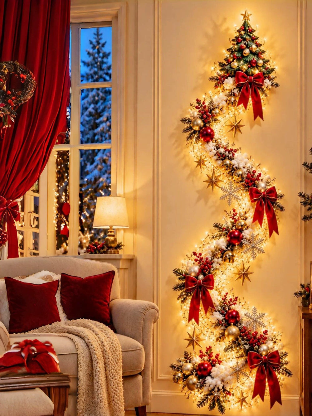 Christmas Themed LED Wall Night Light