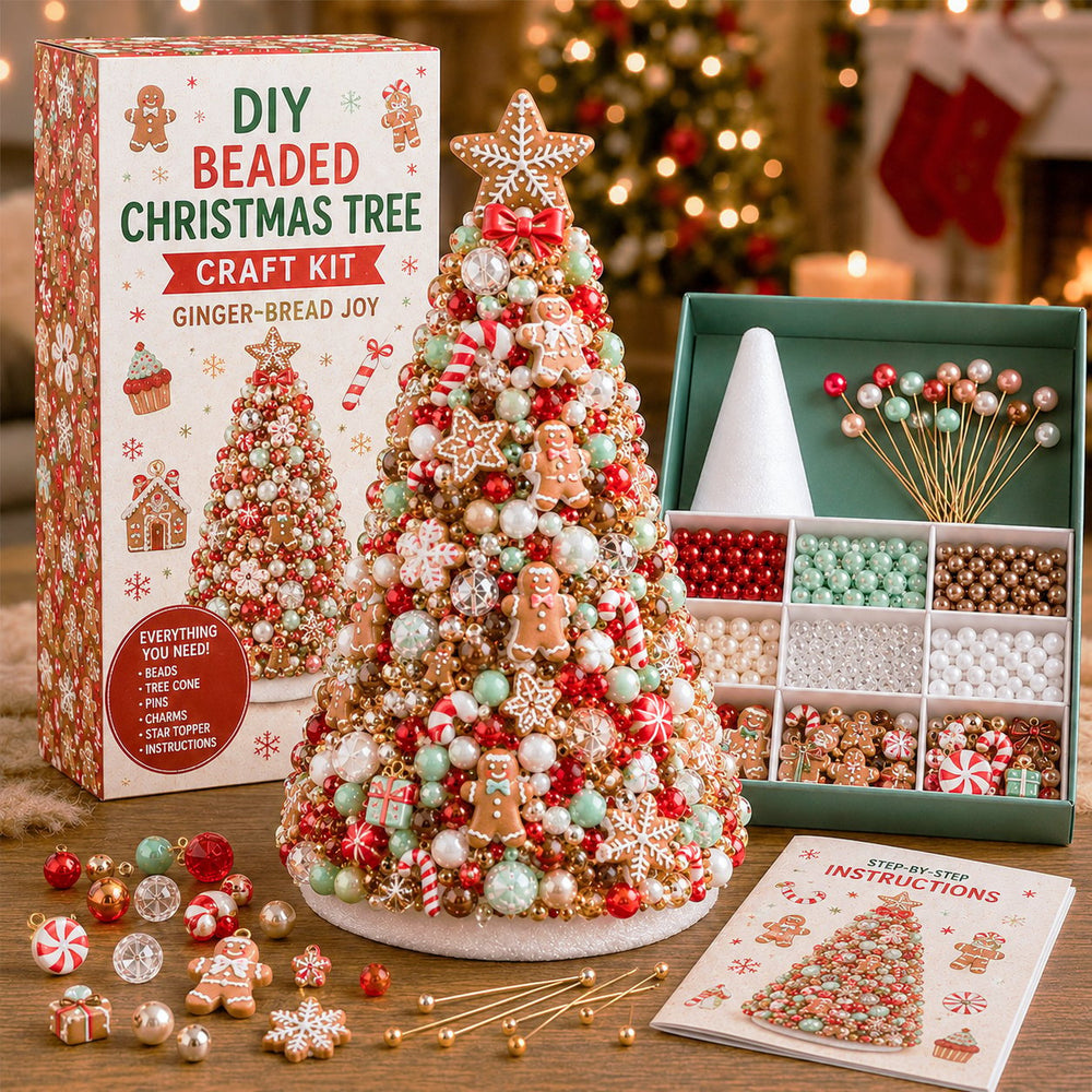 Cross-border bestseller DIY Beaded Christmas Tree Craft Kit