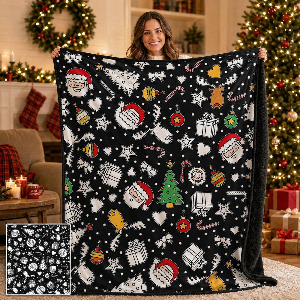 DIY Christmas Coloring Blanket
