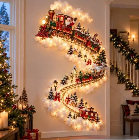 Glowing Christmas Door Hanger
