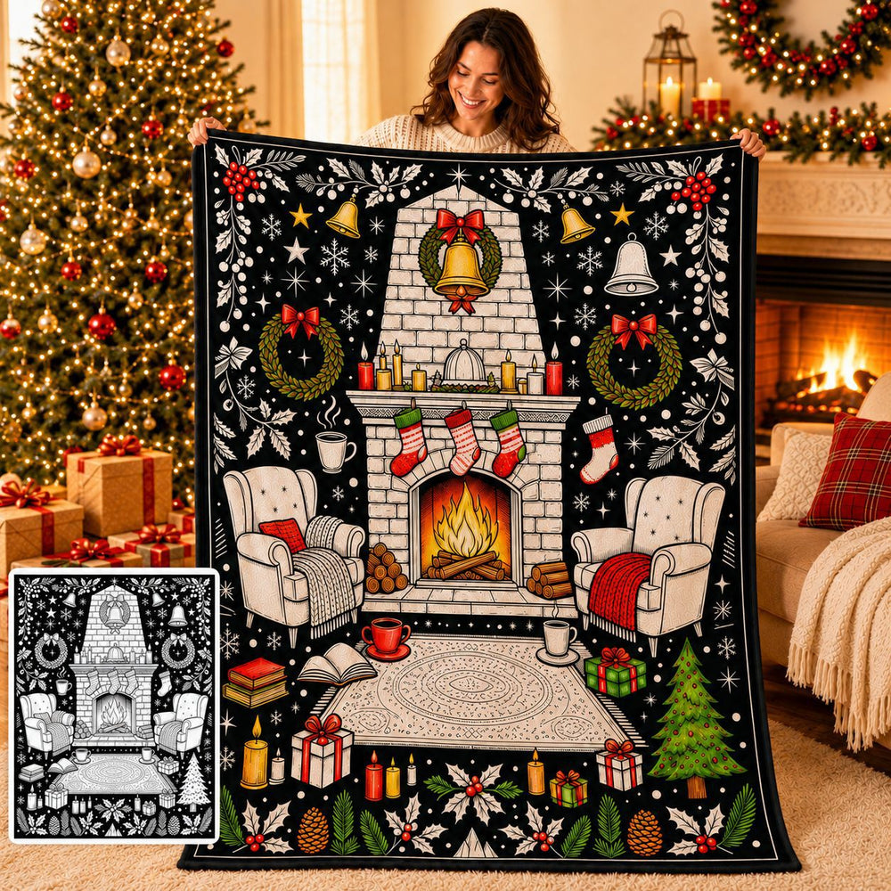 DIY Christmas Coloring Blanket