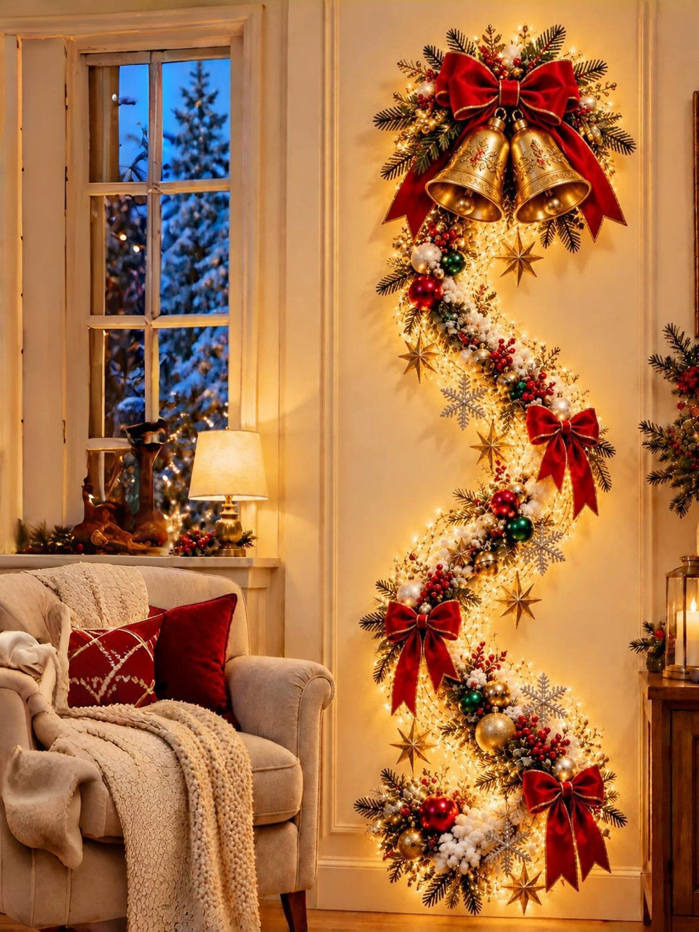 Christmas Themed LED Wall Night Light