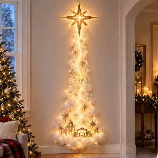 Glowing Christmas Door Hanger