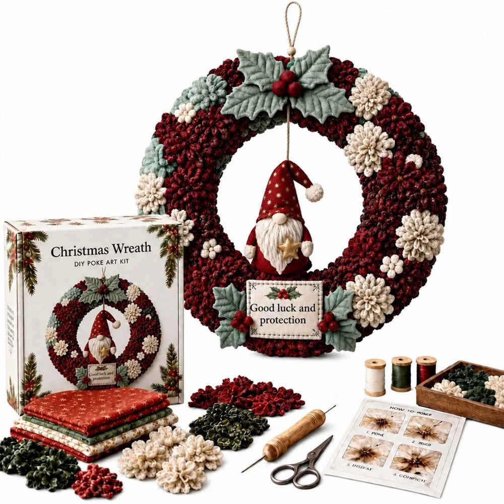 DIY Fabric Christmas Wreath Craft Kit