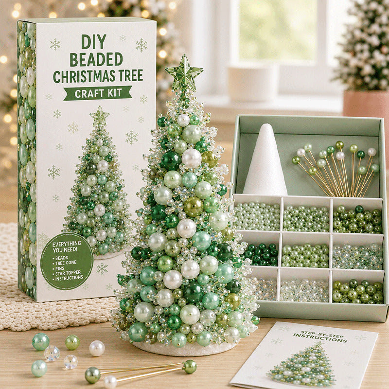 Cross-border bestseller DIY Beaded Christmas Tree Craft Kit