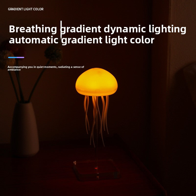 Voice-Controlled Jellyfish Night Light with Gradient Glow
