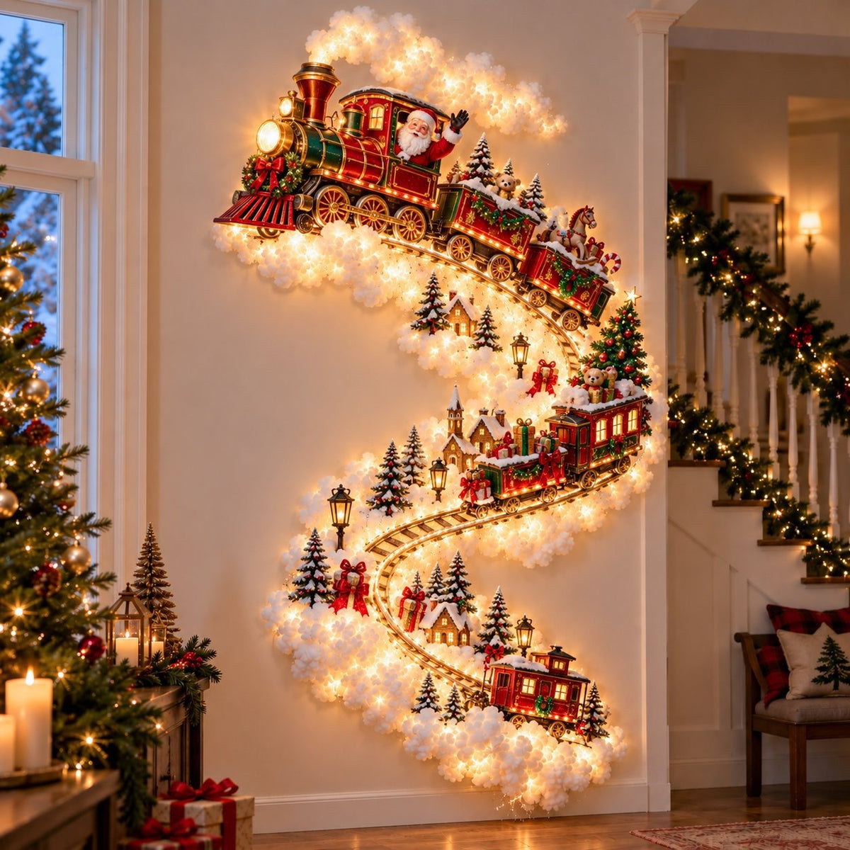 DIY Christmas Magic LED Wall Light, 60 cm
