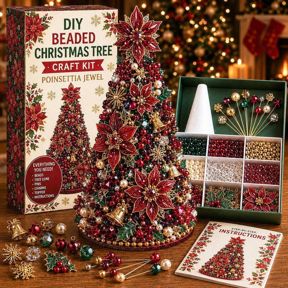 Cross-border bestseller DIY Beaded Christmas Tree Craft Kit