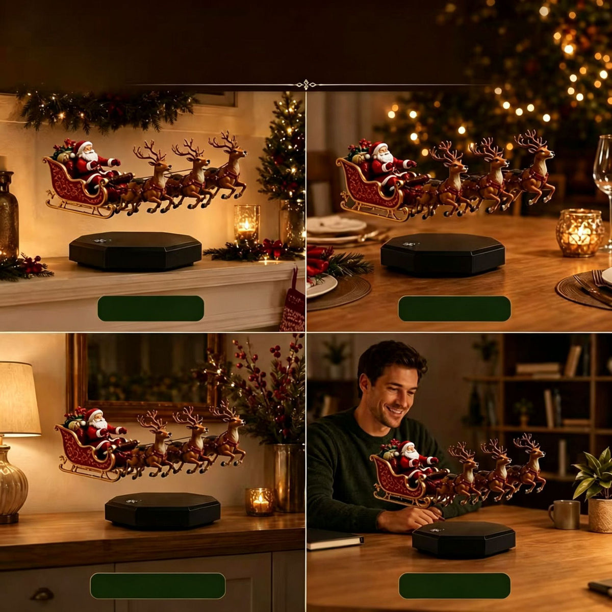 Santa's Sleigh Christmas Decoration