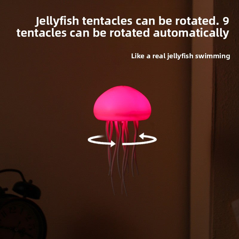 Voice-Controlled Jellyfish Night Light with Gradient Glow