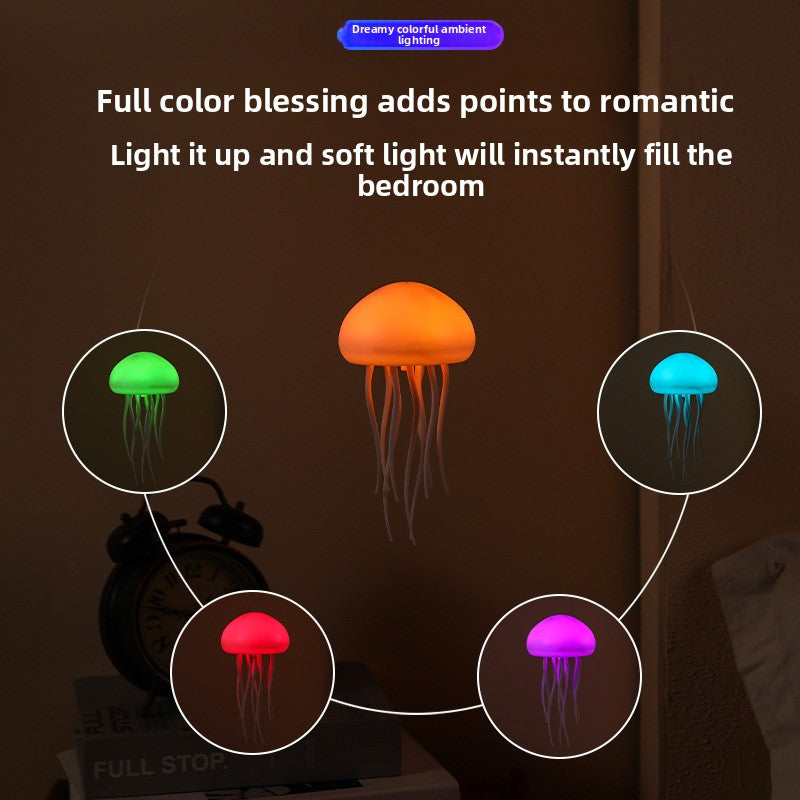 Voice-Controlled Jellyfish Night Light with Gradient Glow