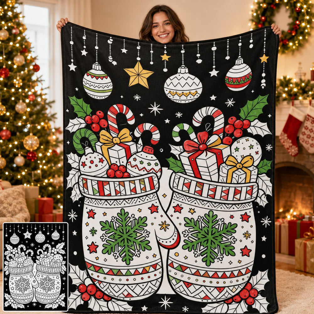 DIY Christmas Coloring Blanket