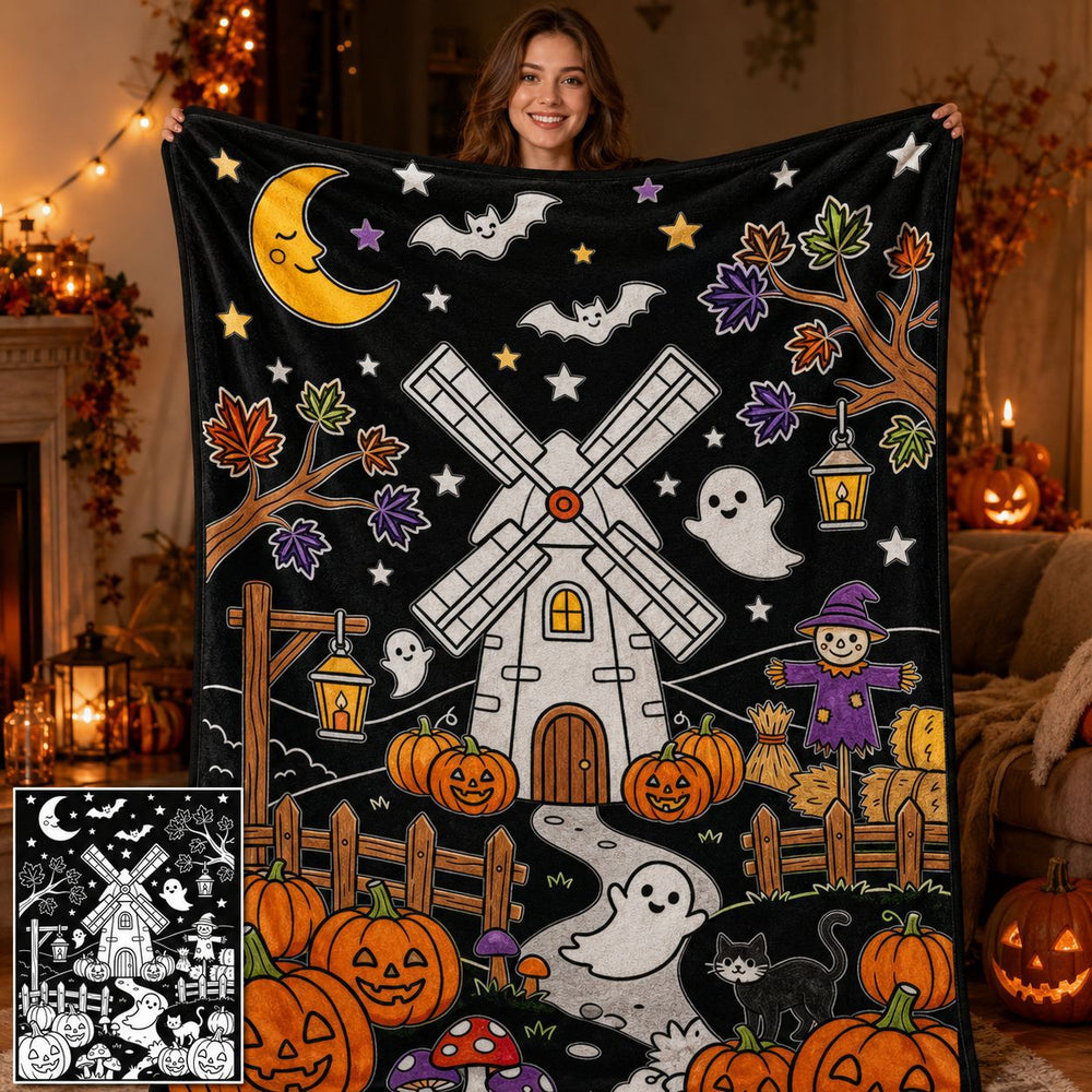 DIY Christmas Coloring Blanket