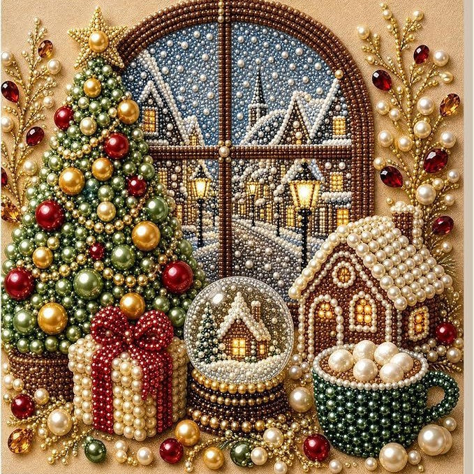 Christmas Angel & Bell Diamond Painting Kit