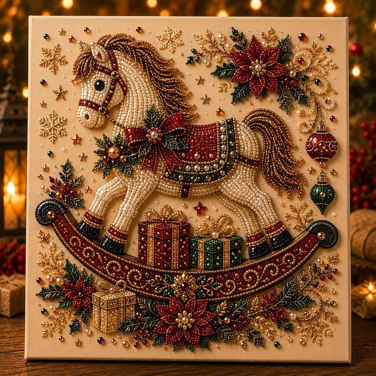 Christmas Angel & Bell Diamond Painting Kit