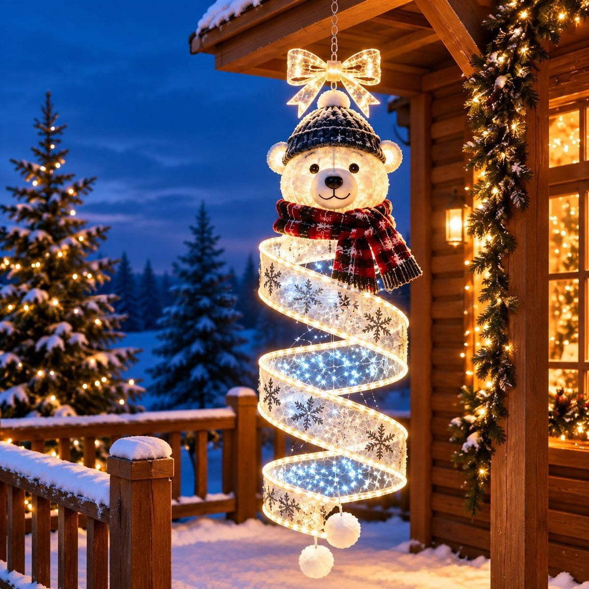 Hanging LED Light-Up Christmas Ornaments