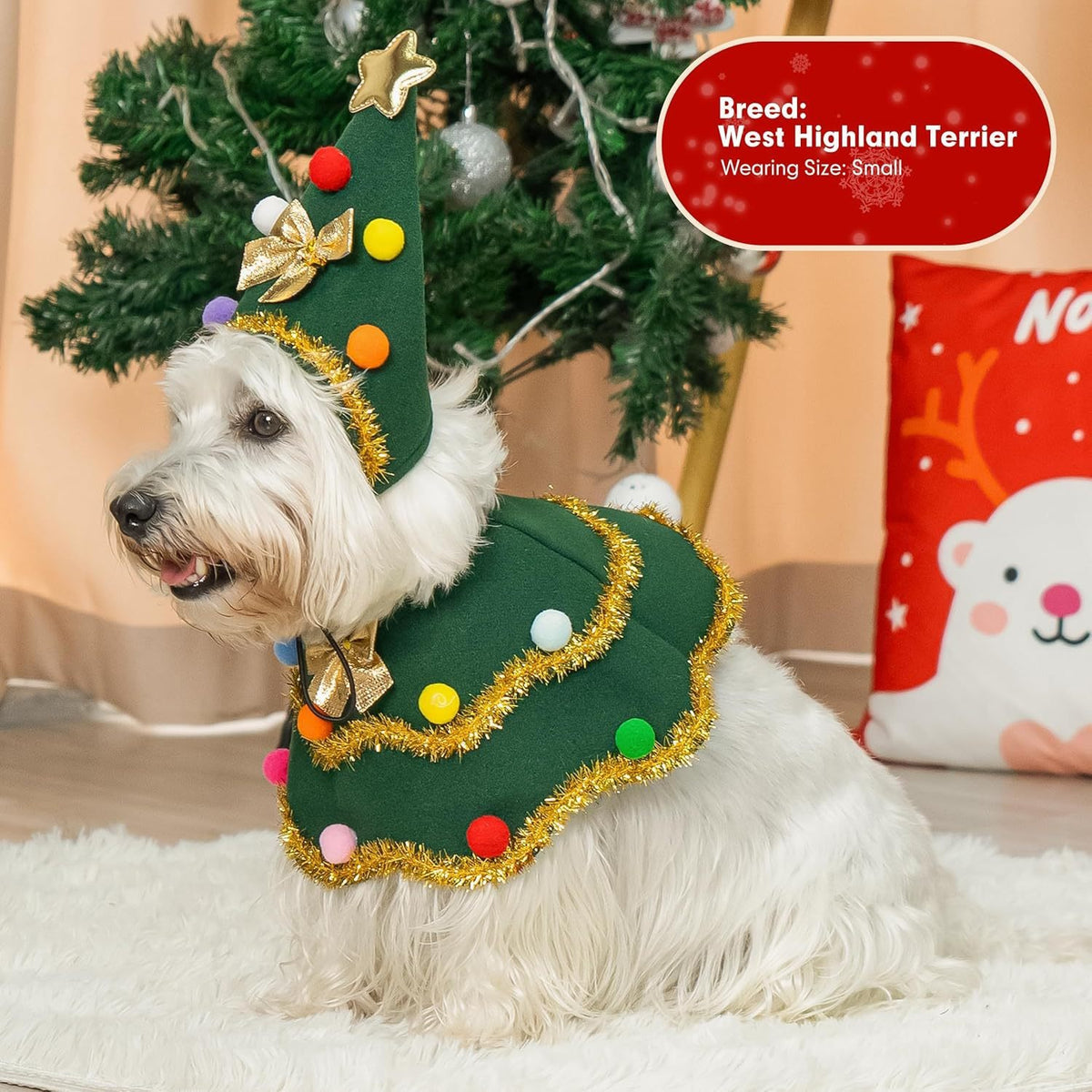 Christmas Dog & Cat Cloak Costume