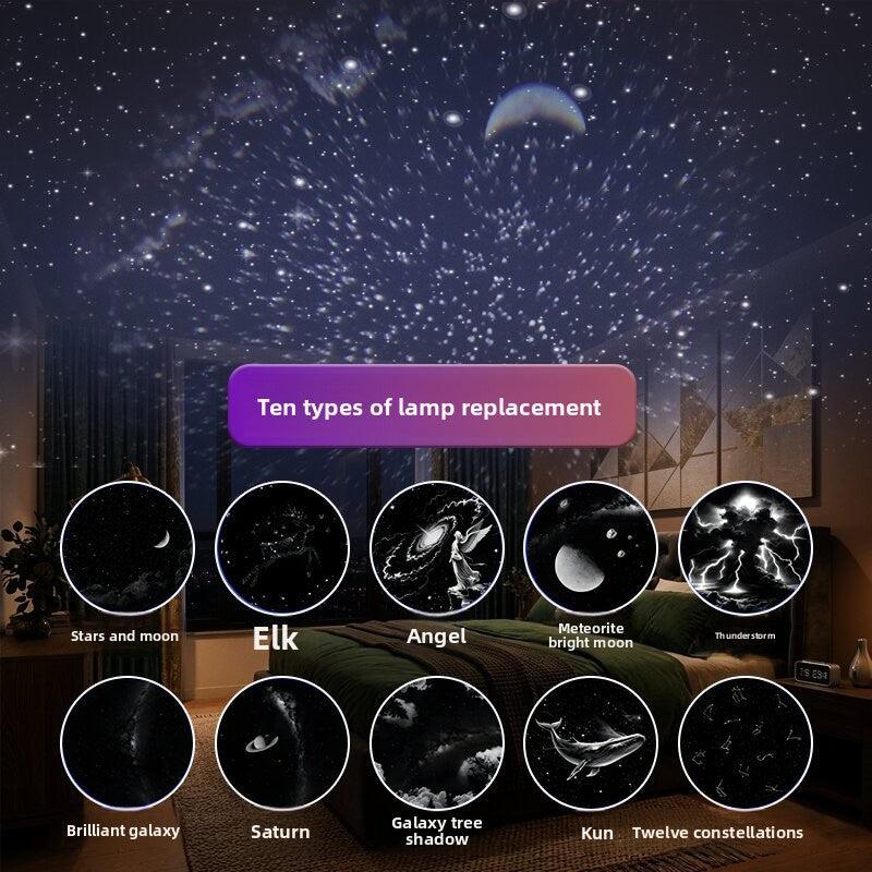 Mini Starry Projection Night Light with Touch Dimmer