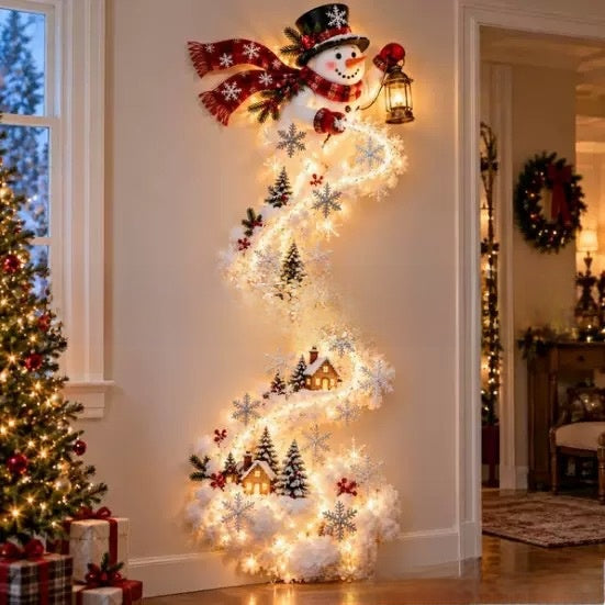 Glowing Christmas Door Hanger