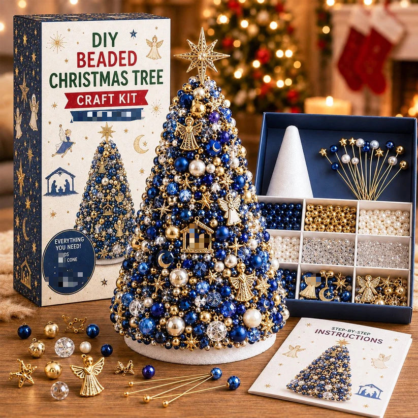 Cross-border bestseller DIY Beaded Christmas Tree Craft Kit