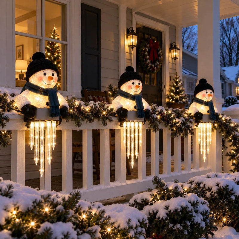 Light-Up Snowman, Santa & Penguin Christmas Figurine