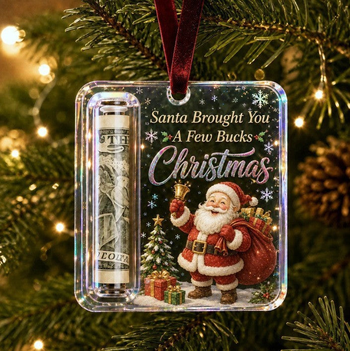 Cash Gift Ornament an acrylic hanging decoration