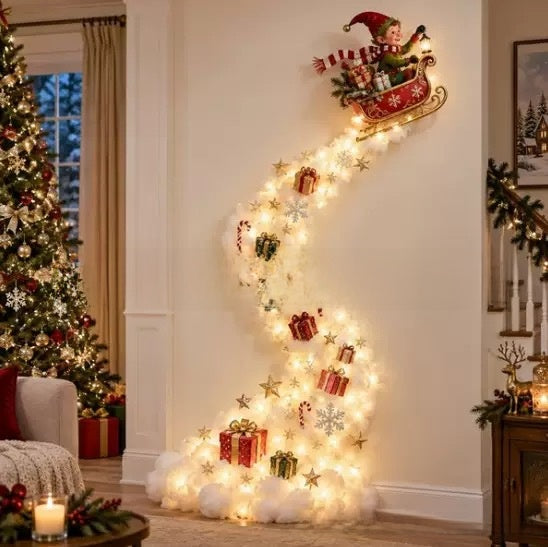 Glowing Christmas Door Hanger