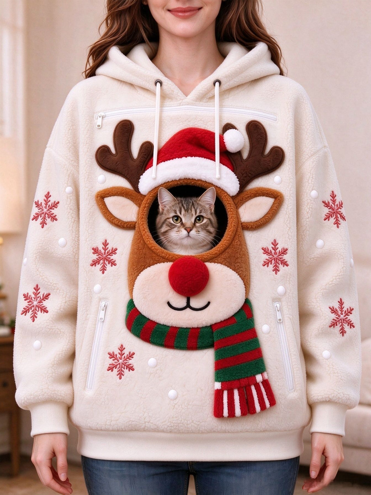 Christmas Fleece Hoodie – Unisex
