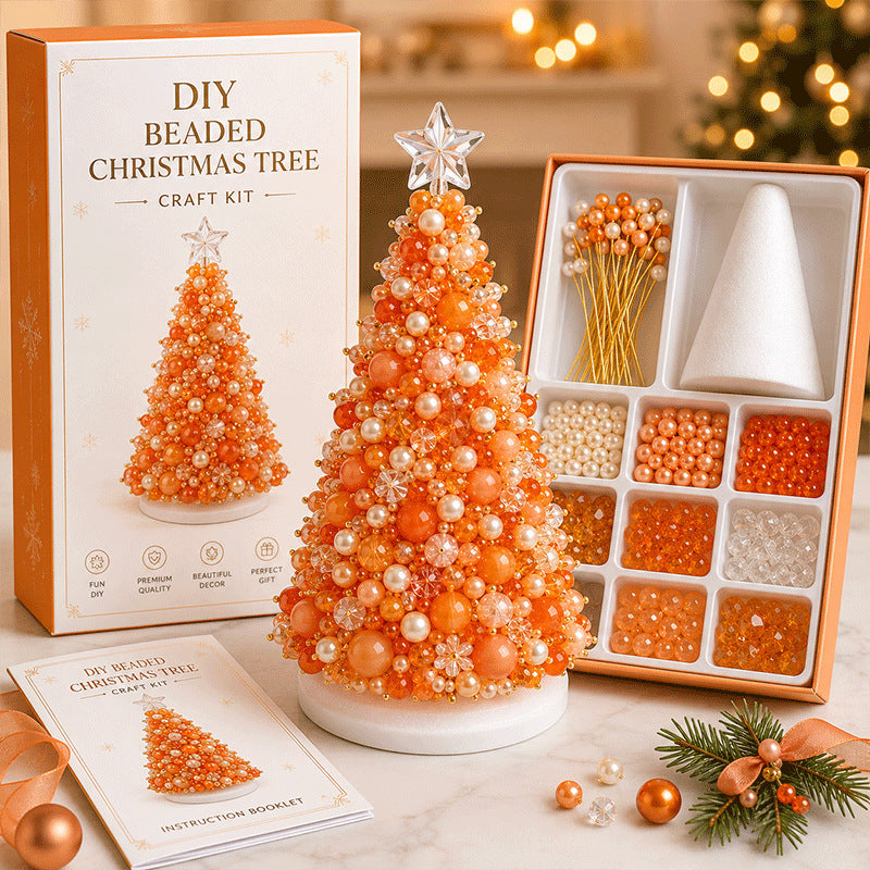 Cross-border bestseller DIY Beaded Christmas Tree Craft Kit