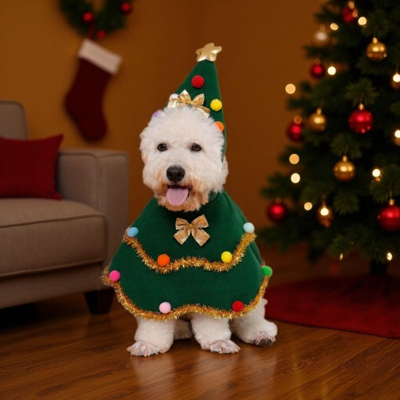 Christmas Dog & Cat Cloak Costume