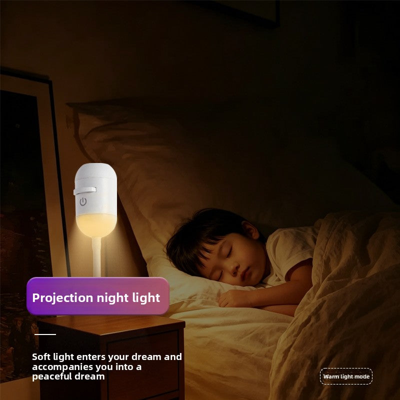Mini Starry Projection Night Light with Touch Dimmer