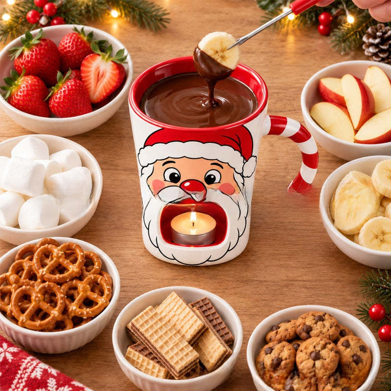 Christmas Chocolate Fondue Mug in Gift Box