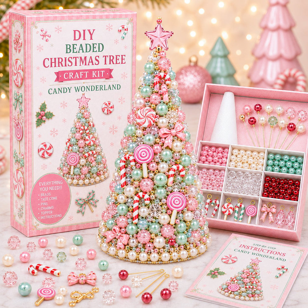 Cross-border bestseller DIY Beaded Christmas Tree Craft Kit