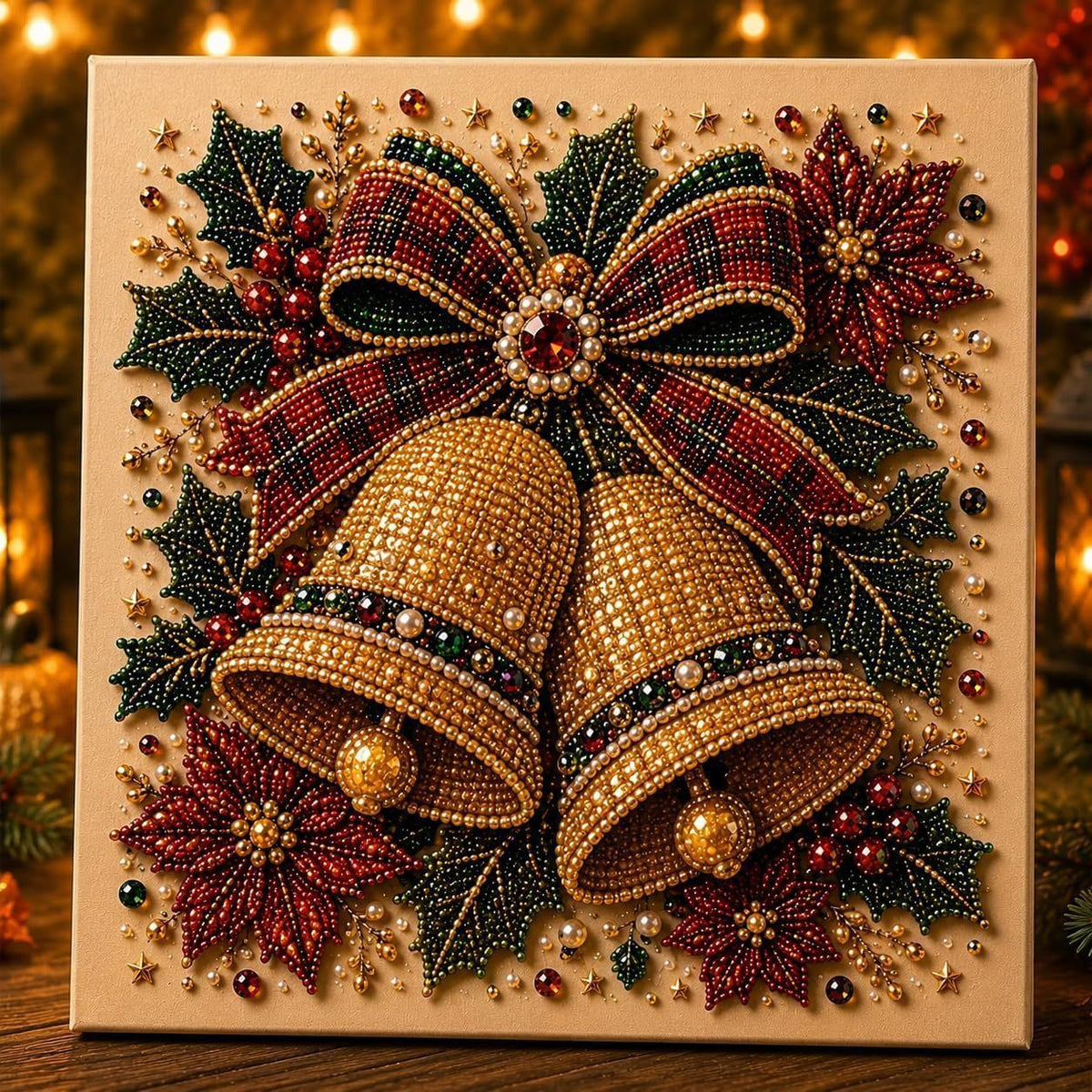 Christmas Angel & Bell Diamond Painting Kit