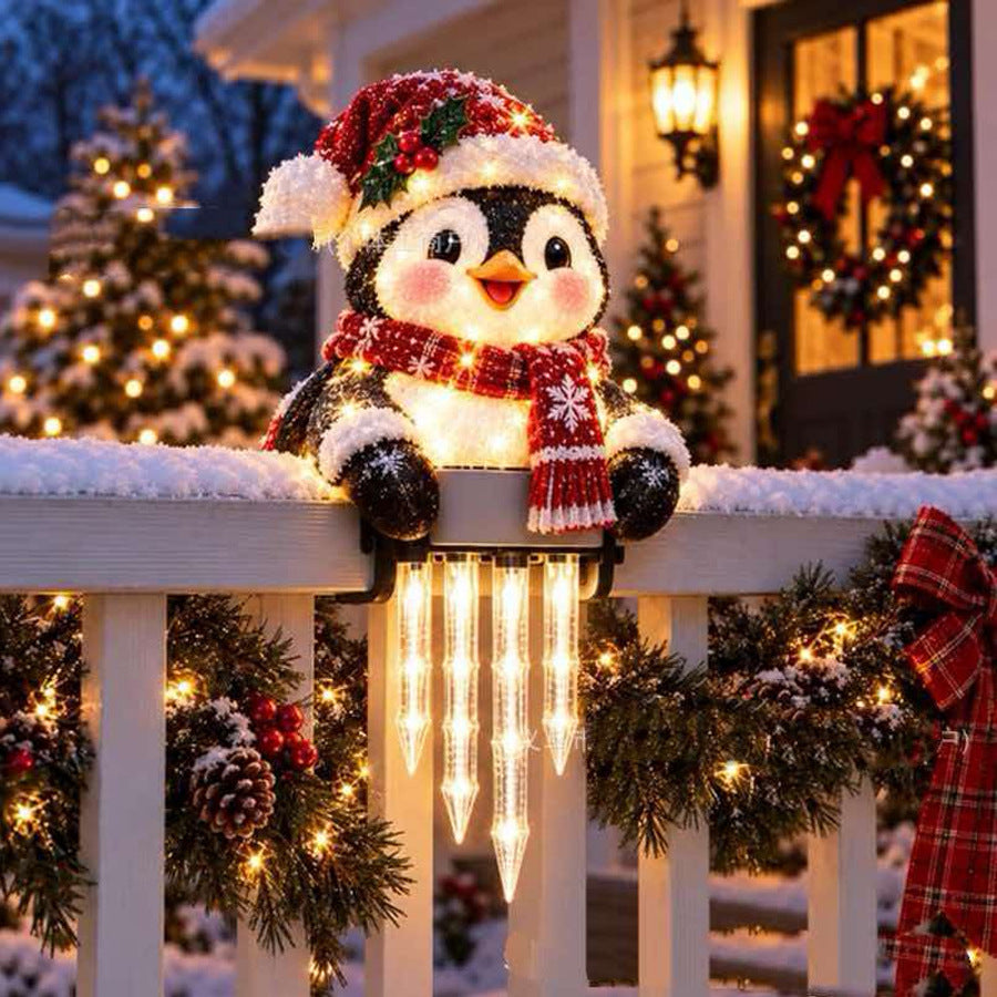 Light-Up Snowman, Santa & Penguin Christmas Figurine