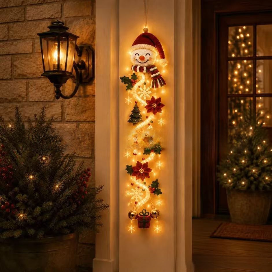 Glowing Christmas Door Hanger