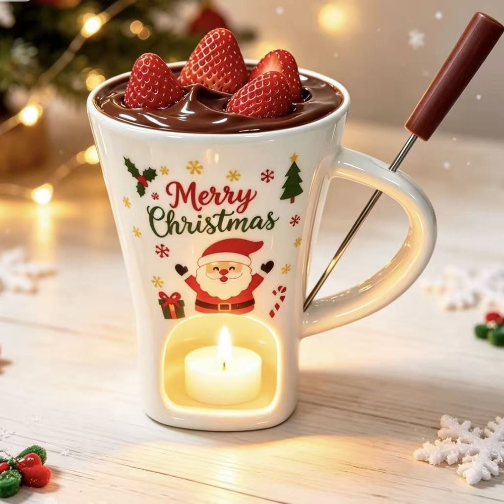 Christmas chocolate mug