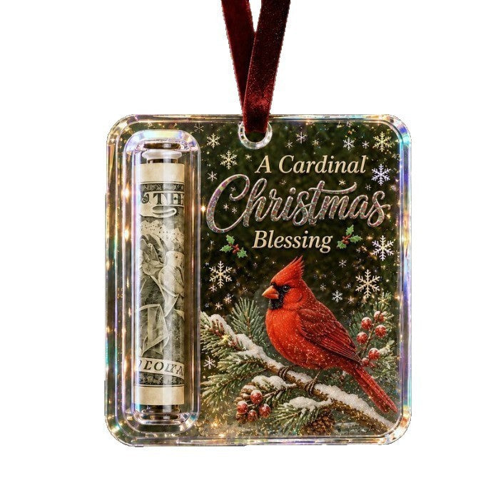 Cash Gift Ornament an acrylic hanging decoration