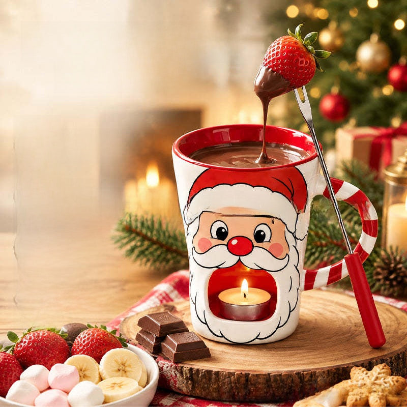 Christmas Chocolate Fondue Mug in Gift Box