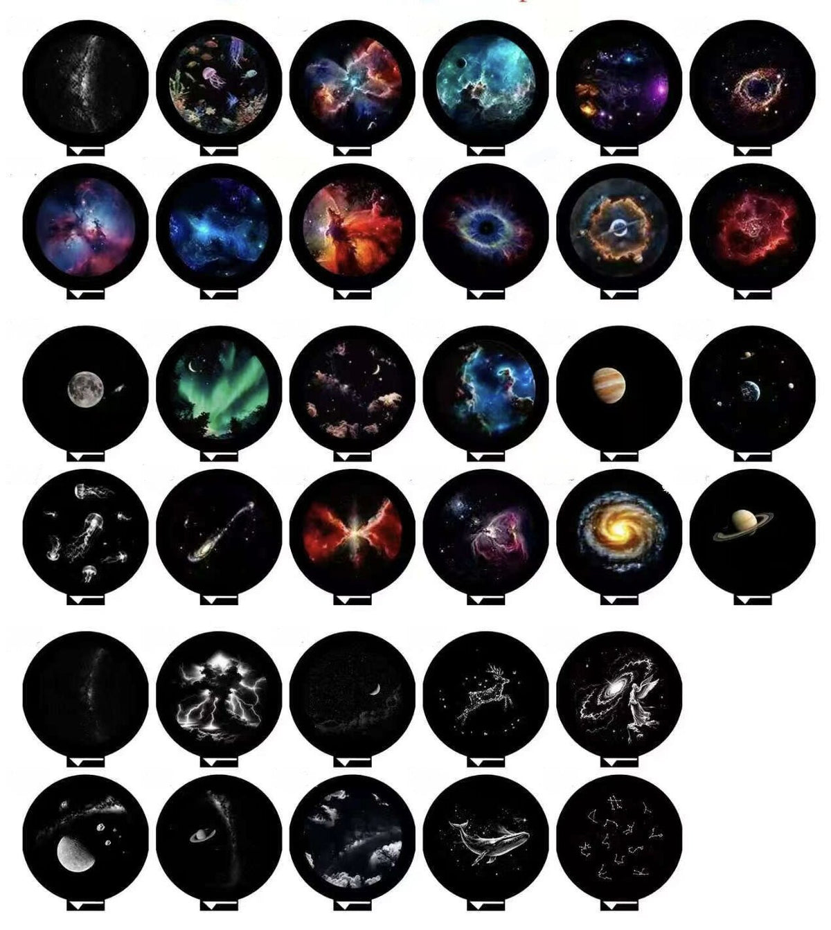 Mini Starry Projection Night Light with Touch Dimmer