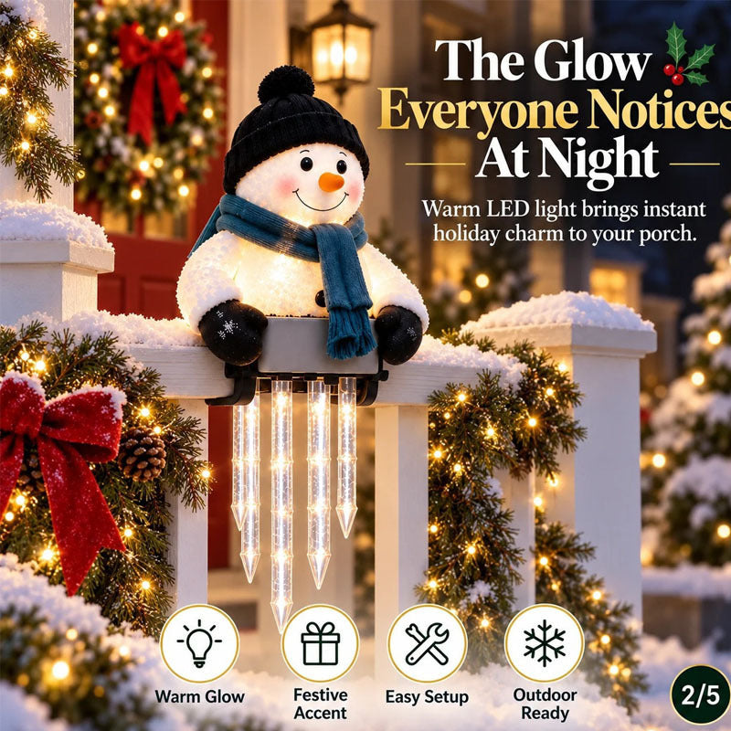 Light-Up Snowman, Santa & Penguin Christmas Figurine